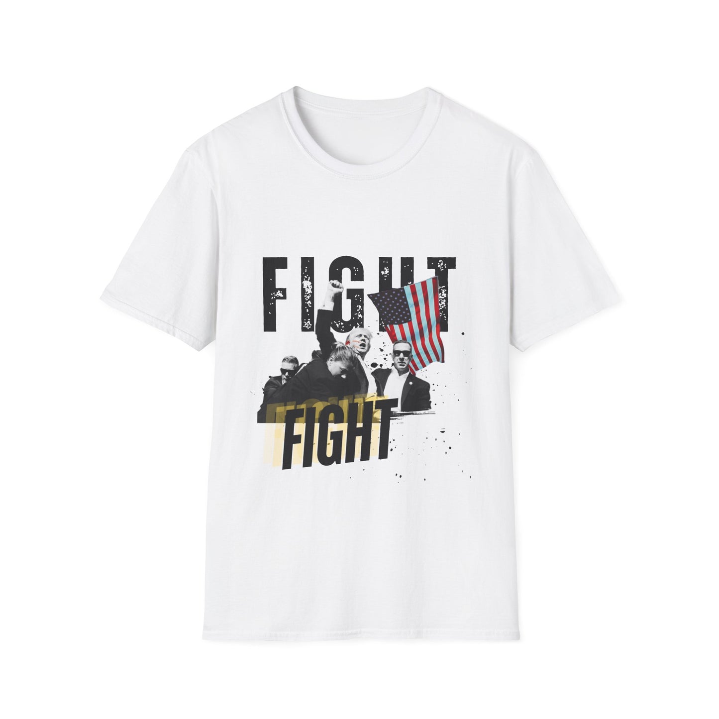 TRUMP Fight Fight White Soft Unisex T-Shirt